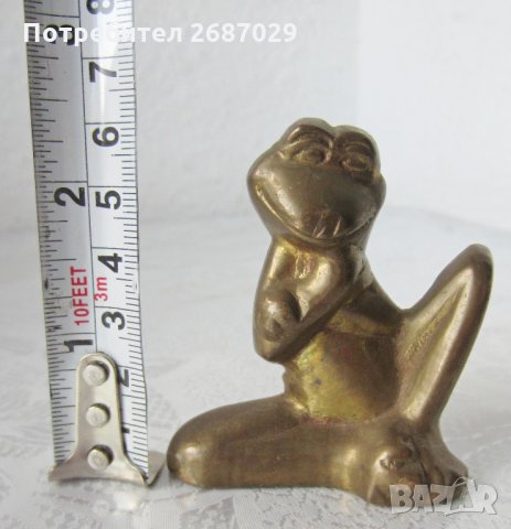 Фигура фигурки метал, изящна жена, жаба, бик, снимка 14 - Статуетки - 28974940