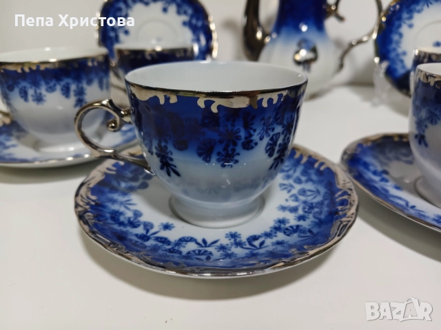 Сервиз за чай от румънски порцелан, снимка 4 - Сервизи - 52258556