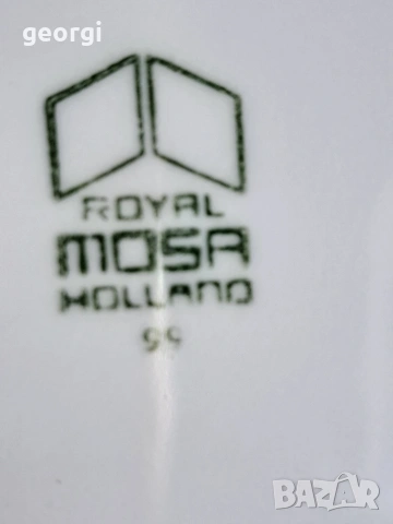 холандски порцеланов сервиз за кафе Royal Mosa 31/5, снимка 8 - Чаши - 53057004