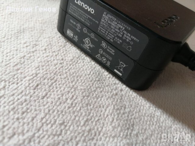 Оригинално Зарядно за лаптоп Lenovo IdeaPad - 20V - 2.25A - 4.0x1.7мм., снимка 3 - Кабели и адаптери - 38055091
