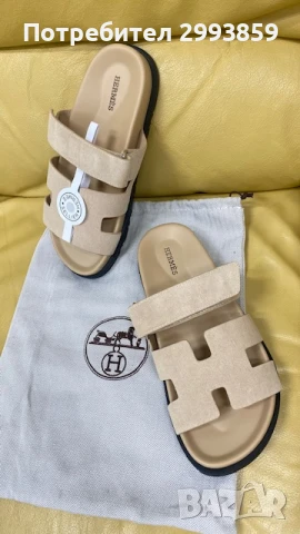 Чехли ЕРМЕС н.37* Hermes chypre sandals, снимка 3 - Чехли - 42728789