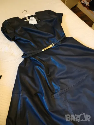 Ralph Lauren НОВА оригинална  рокля естествена кожа наалена, снимка 3 - Рокли - 47541095