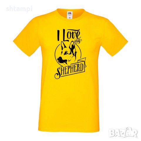 Мъжка тениска I Love My German Shepherd Dog,Куче, животно,подарък,изненада, снимка 8 - Тениски - 36934135