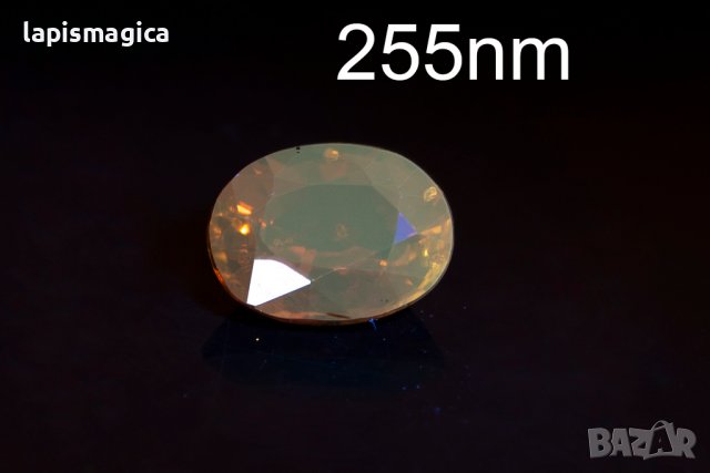 Оранжев турмалин овал 0.78ct флуоресцентен, снимка 2 - Други - 37147037