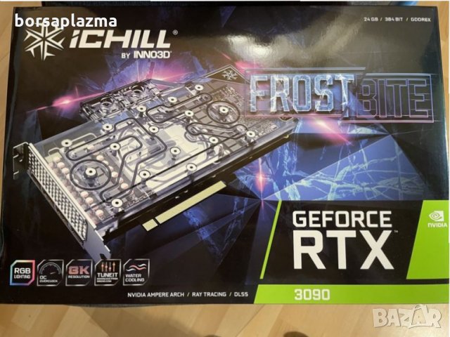 Ново !!! Видео карта Gigabyte Aorus GeForce RTX 3090 Xtreme Waterforce 24GB, снимка 1 - Видеокарти - 34693892