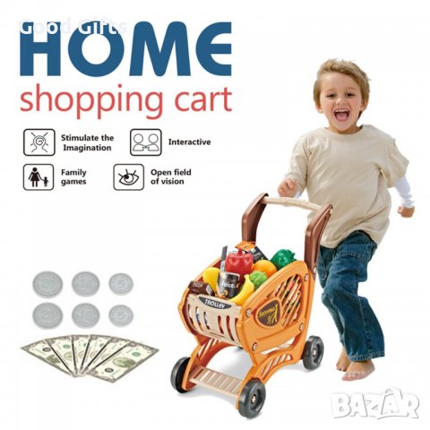 Пазарска количка за деца 42 части , Количка за хранителни стоки за деца , снимка 5 - Други - 38261634