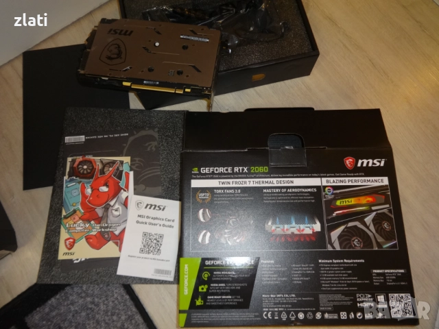 Геймърска Видеокарта MSI GeForce RTX 2060 Gaming Z 6GB GDDR6 с LED-лампи, снимка 10 - Видеокарти - 38099714