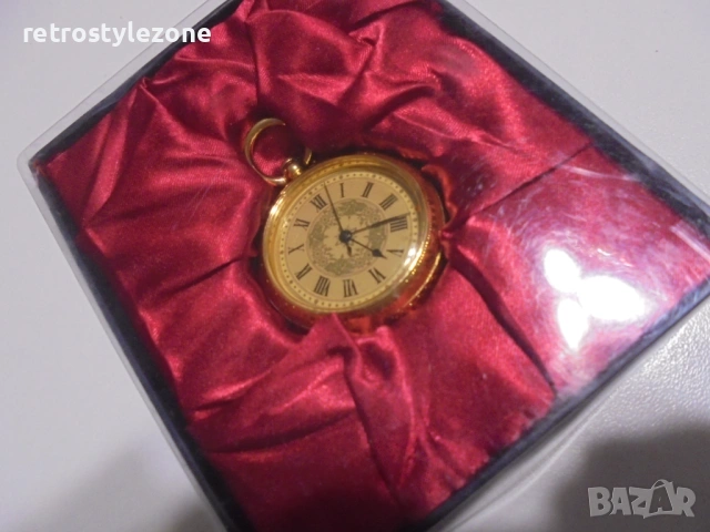 № 8431 Елегантен джобен часовник – кварцов механизъм, снимка 5 - Други ценни предмети - 53054916