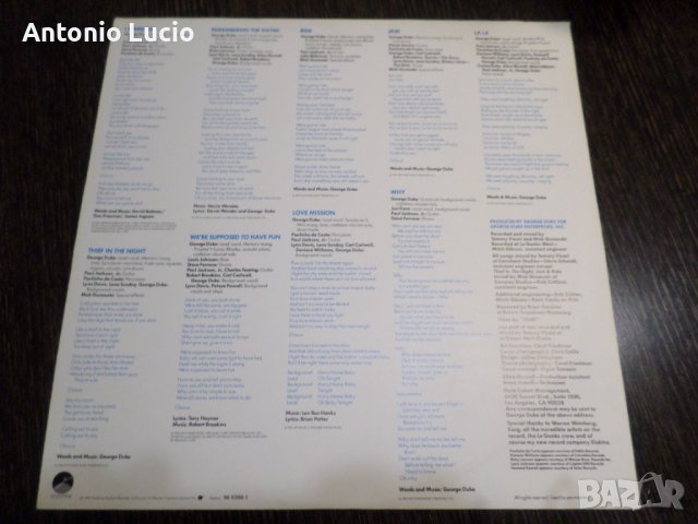 George Duke - Thief in the Night, снимка 6 - Грамофонни плочи - 36874421