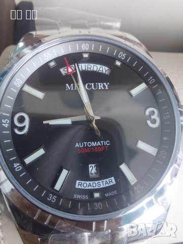  НОВА ЦЕНА  Швейцарски автоматичен часовник Mercury , снимка 4 - Мъжки - 43837193