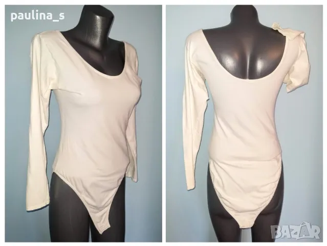 Четири броя / Памучно еластично боди / голям размер , снимка 6 - Блузи с дълъг ръкав и пуловери - 28332488