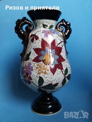 19 век Ваза, снимка 2 - Антикварни и старинни предмети - 33687033