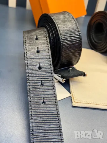 колани от естествена кожа в кутия  louis vuitton 4см, снимка 3 - Колани - 50422712