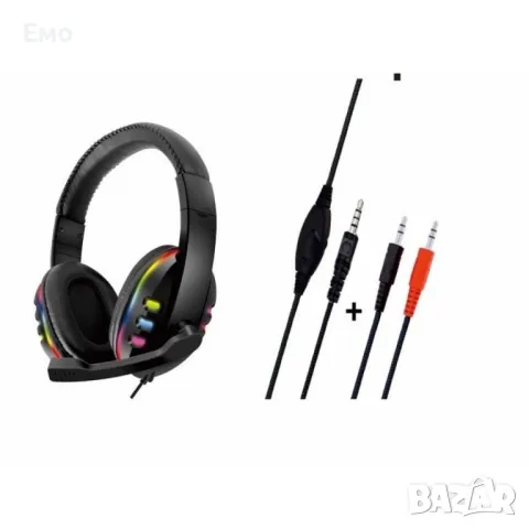 Gaming: слушалки с микрофон и светлинни индикатори при пускане , снимка 4 - Слушалки и портативни колонки - 47830447