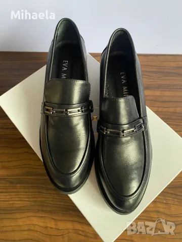 Кожени лоуфьри Eva Minge, снимка 3 - Дамски ежедневни обувки - 49446158