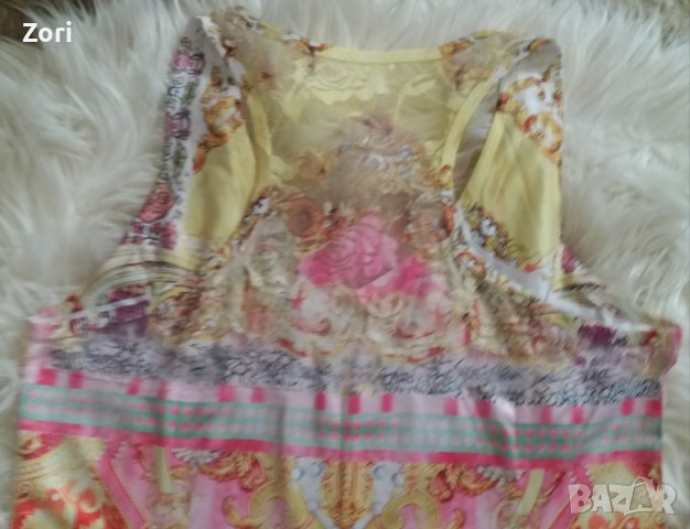 УНИКАЛНО КРАСИВА Кукленска рокля в свежи светли цветове с дантела на раменете, снимка 10 - Рокли - 40825121