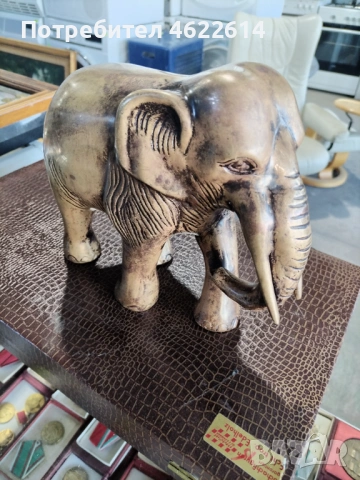БРОНЗОВА ФИГУРА НА СЛОН , снимка 3 - Антикварни и старинни предмети - 53117980