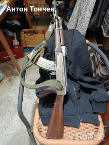 Ако 47 обезопасен  от първите без излишни заварки ,никелиран командирски!, снимка 3 - Бойно оръжие - 52887041