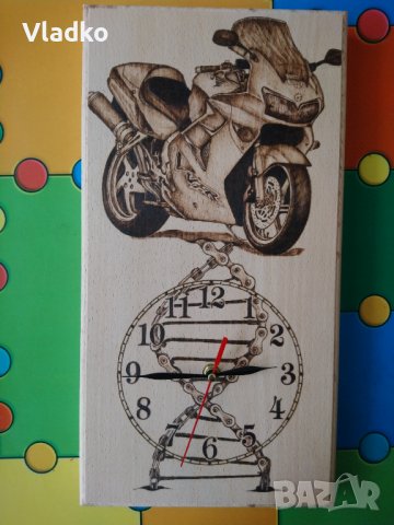 Дървен часовник , снимка 15 - Декорация за дома - 36695496