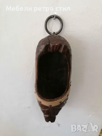 Ръчно резбована дървена обувка е красиво допълнение към всяка колекция. , снимка 7 - Декорация за дома - 47875855