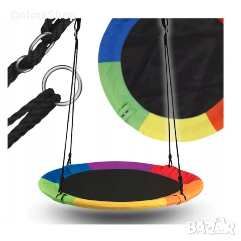 Детска люлка Costway, 100 см, многоцветна/синя, 150 кг, снимка 8 - Други - 53457065