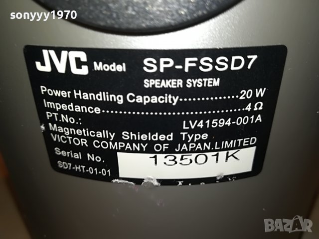 JVC SP-FSSD7-SPEAKER SYSTEM-ВНОС SWISS 0208221004L, снимка 10 - Тонколони - 37568049