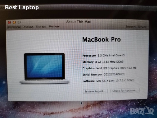 MacBook Pro i5 8gb ram 1tb ssd 13.3”  лаптоп laptop, снимка 8 - Лаптопи за дома - 51471068