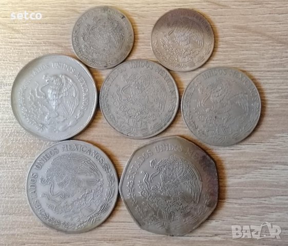 Лот монети МЕКСИКО 1975-1981  к23