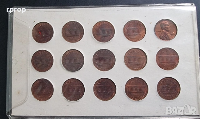 САЩ.
1 цент.
1959 - 1966 г
Нови., снимка 4 - Нумизматика и бонистика - 48256314