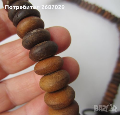 3 стари Броеници: Стара дървена молитвена броеница от Тибет, червена, дърво, снимка 12 - Антикварни и старинни предмети - 32730587