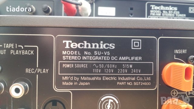 Technics SU-V5, ST-Z25, RS-M205, снимка 14 - Ресийвъри, усилватели, смесителни пултове - 28564037