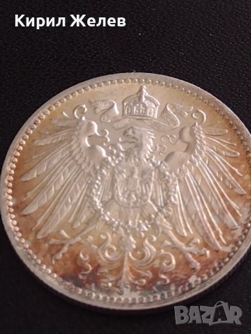 СРЕБЪРНА МОНЕТА 1 марка 1915г. Германска империя Вилхелм втори 86581, снимка 8 - Нумизматика и бонистика - 40464733