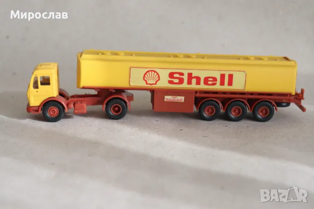 KIBRI H0 1/87 MERCEDES SHELL КАМИОН МОДЕЛ КОЛИЧКА ЦИСТЕРНА