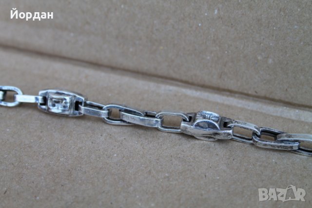 Сребърен ланец/синджир, снимка 6 - Колиета, медальони, синджири - 40566478