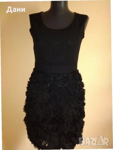 Елегантна черна рокля Jjina fruit, снимка 16 - Рокли - 28874584