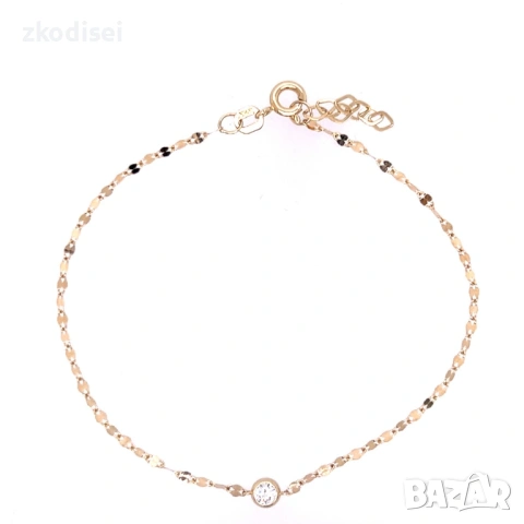 Златна дамска гривна 0,67гр. 18,5см. 14кр. проба:585 модел:36905-1