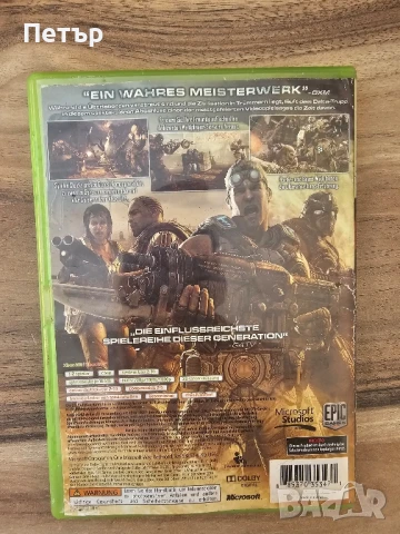 Gears of War 3 за Xbox 360 – Отлично състояние, оригинална кутия и диск, снимка 2 - Игри за Xbox - 50760558