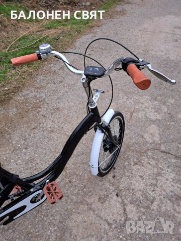 Нов Хибриден Електрически Велосипед Триколка 20 инча, 36v 360w 10.4 Ah, снимка 5 - Велосипеди - 39421539