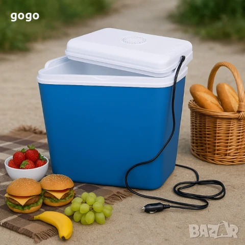 Хладилна кутия Atlantic 10L 12V, активна, синя