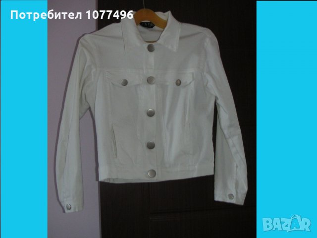 Дамско Сако Кашмир Вълнени Сака Бяло Памучно яке, снимка 12 - Сака - 26061728