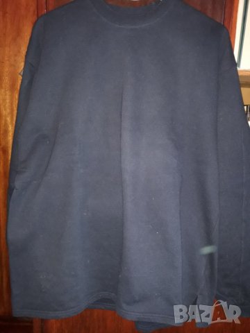Мъжка памучна блуза дълъг ръкав тъмносиня, снимка 2 - Блузи - 28073965