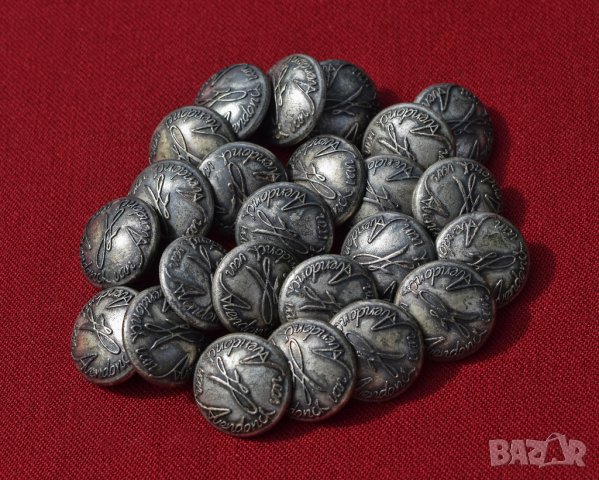 Van Avendonck дамски метални копчета 24 бр - 1,7 см, снимка 3 - Други - 26705414