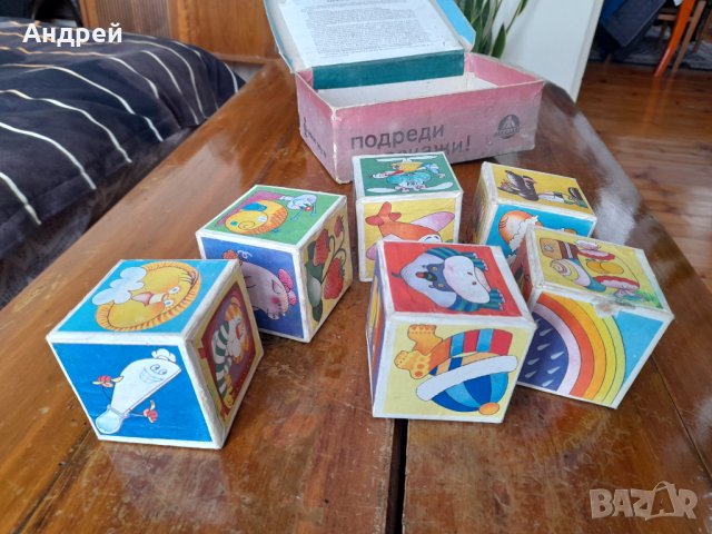Стара детска игра с кубчета #8, снимка 3 - Други ценни предмети - 43216295