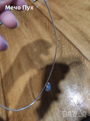 Сребърно полутвърдо колие (90), снимка 7 - Колиета, медальони, синджири - 39071104