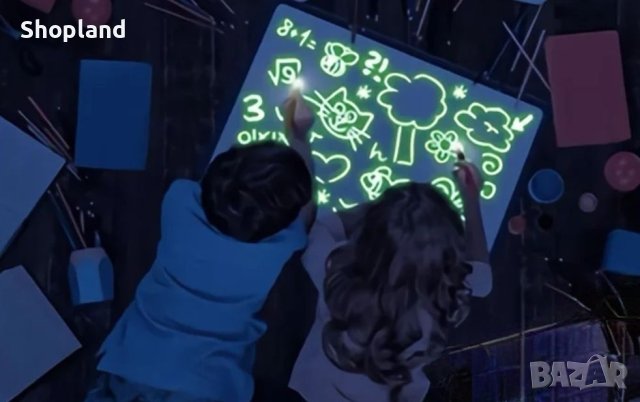 Светеща дъска за рисуване, снимка 7 - Рисуване и оцветяване - 43424197