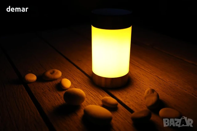 Соларна градинска и настолна лампа с ефект на пламък Moonori Lazeflame, снимка 3 - Соларни лампи - 50925816