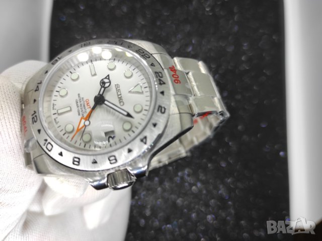 Seiko mod GMT Polar mod, снимка 5 - Мъжки - 43242963