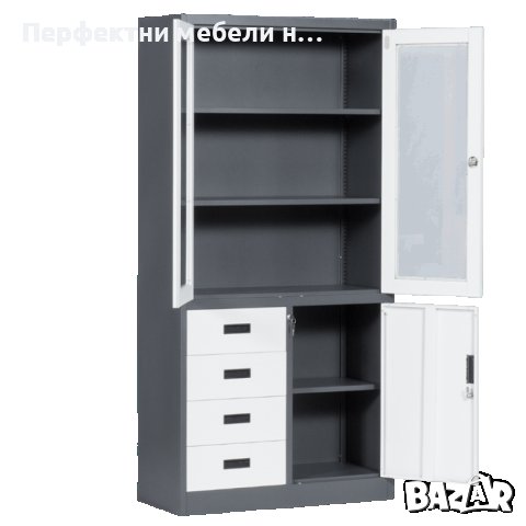 Метални шкафове с чекмеджета и стъклени врати в различни размери и цветове, снимка 3 - Шкафове и рафтове - 39602813