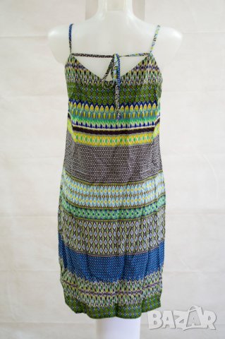 Многоцветна рокля с фигурален принт - M, снимка 3 - Рокли - 43111407