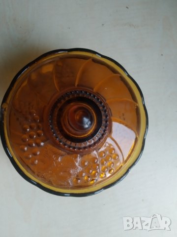 стара стъклена захарница арт деко, снимка 4 - Антикварни и старинни предмети - 38031590